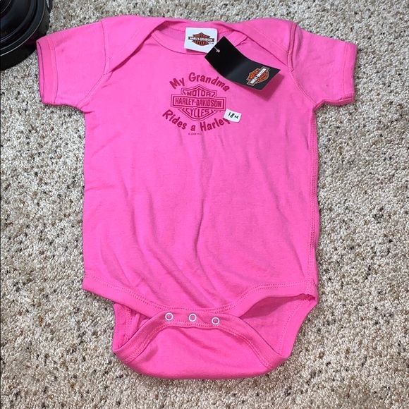 harley davidson baby girl onesie